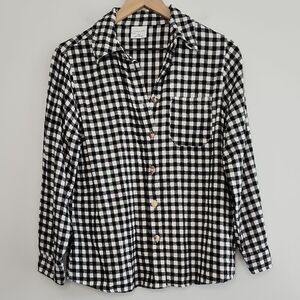 CMC By Color Me Cotton Black and White Long Sleeve Tee